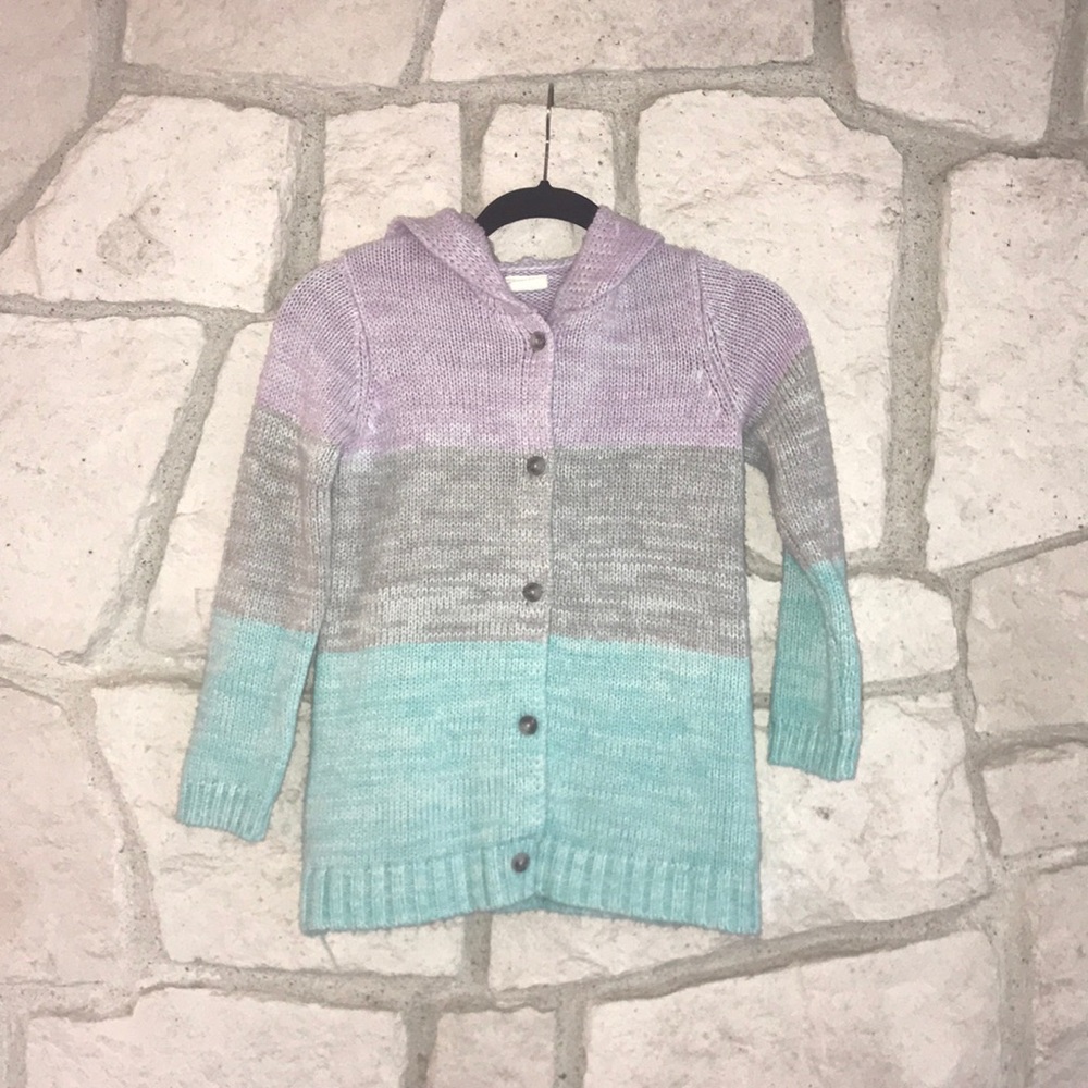 Crazy 8 knit hooded sweater size 7/8